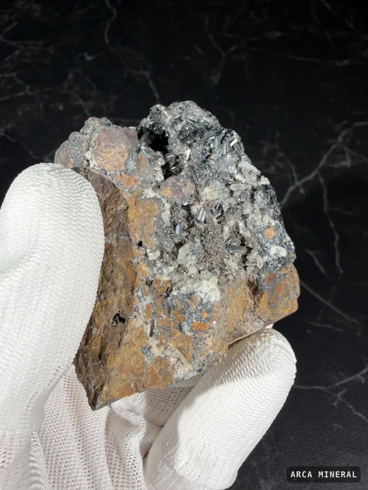 Hématite avec Quartz — hematite, Rimbach, France