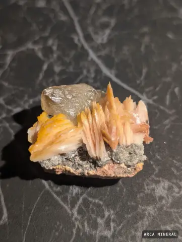 Cérusite sur Baryte 3