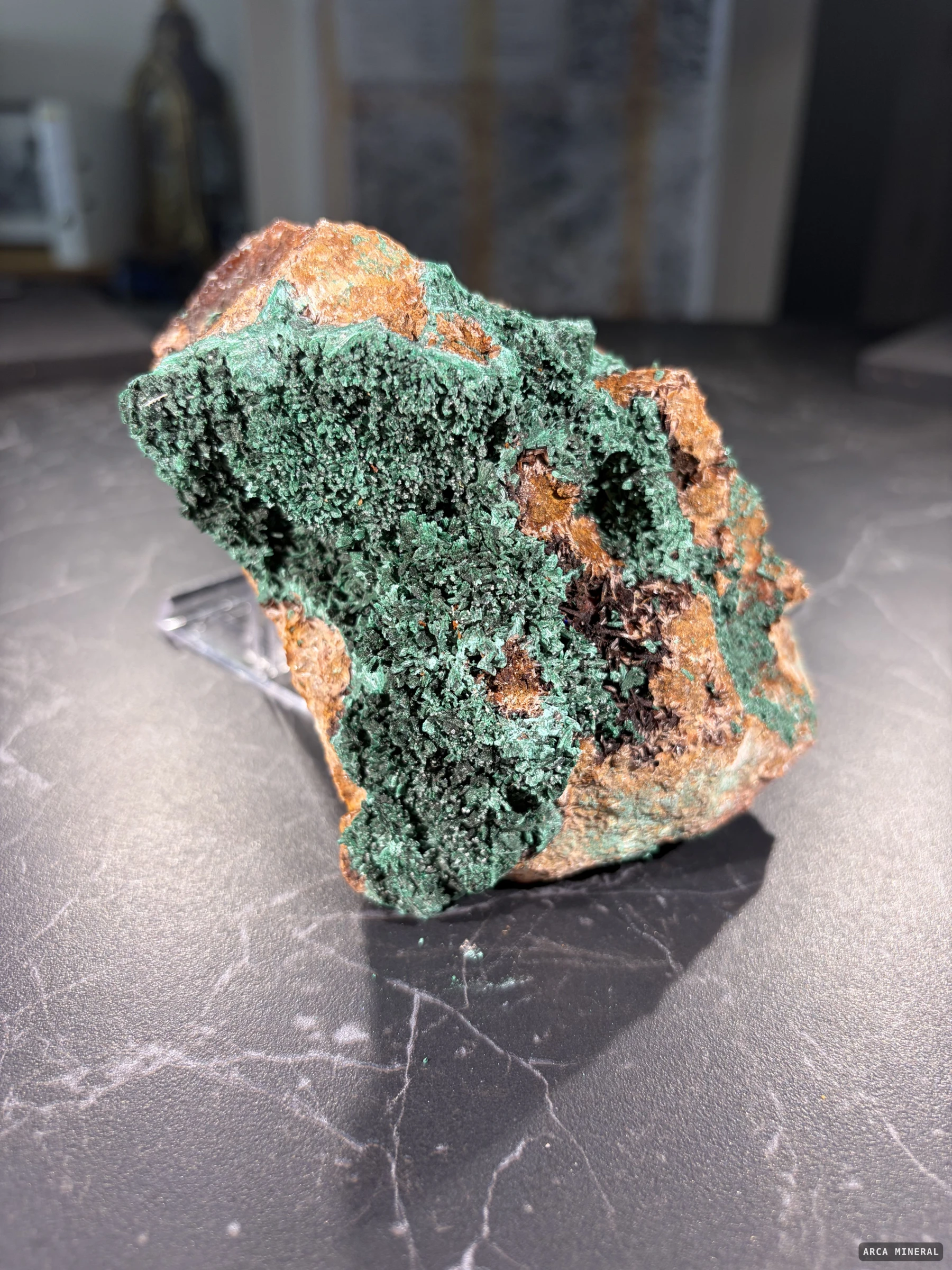 Malachite — Malachite, Mibladen, Maroc